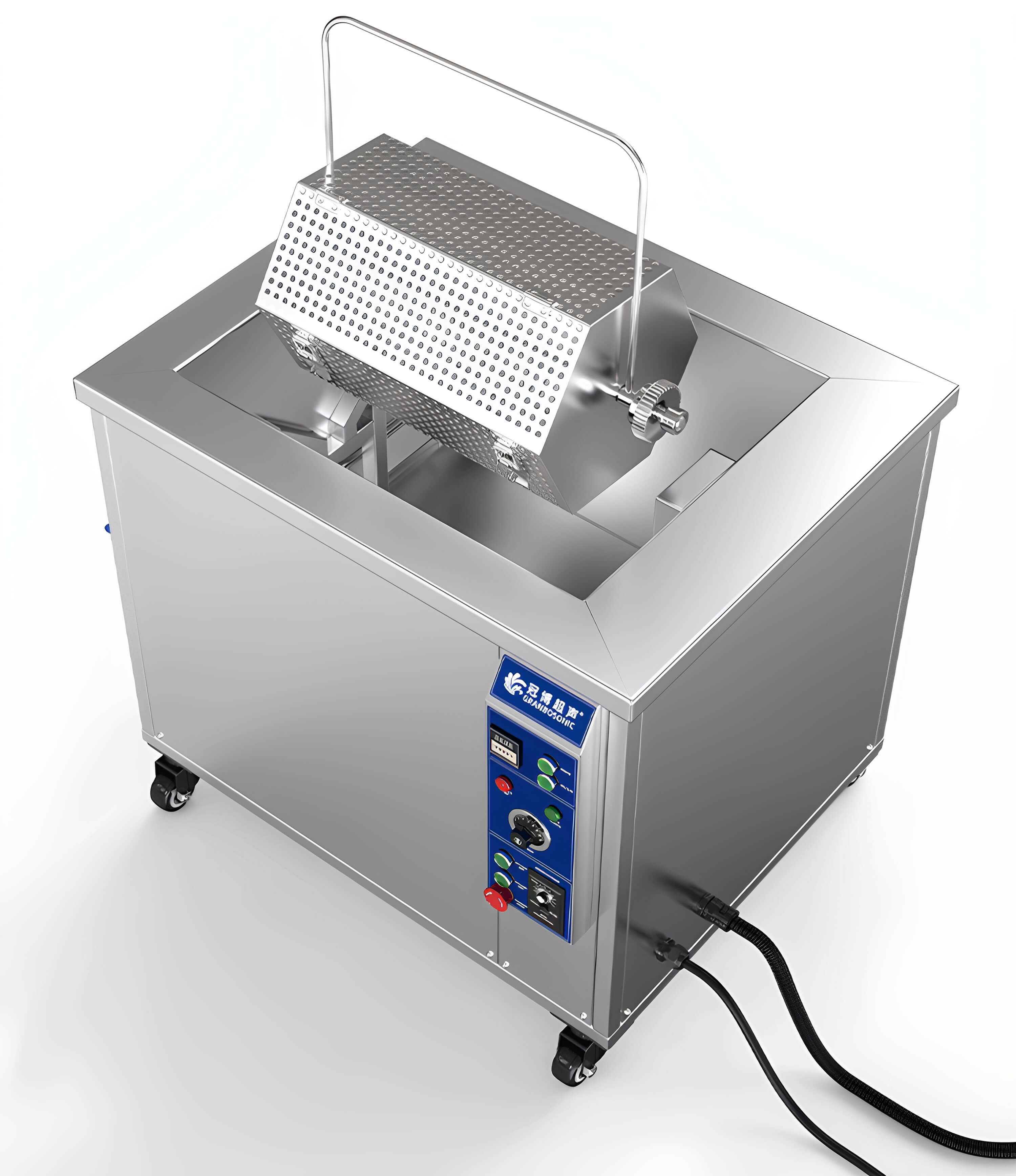 冠博仕GM144960T滾筒式超聲波清洗機 | 960L/7200W | 工業除油除銹五金小工件螺絲螺母清洗機