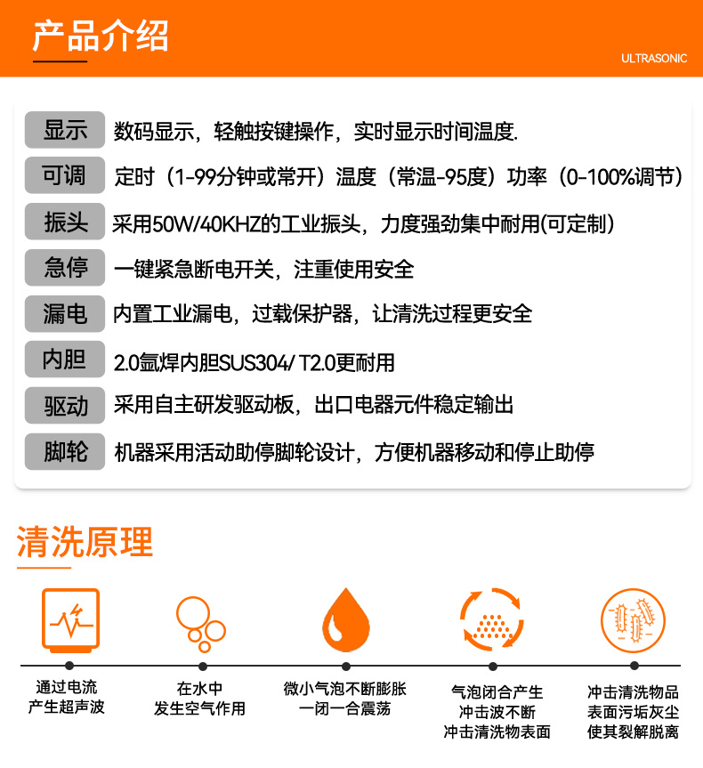 冠博仕GE72338專業百葉窗超聲波清洗機 | 330L/3600W | 支持定制 適合各種百葉窗清洗
