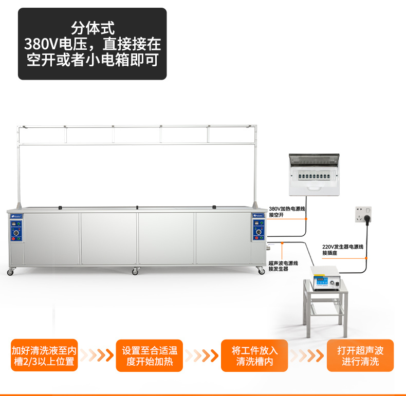 冠博仕GE72338專業百葉窗超聲波清洗機 | 330L/3600W | 支持定制 適合各種百葉窗清洗