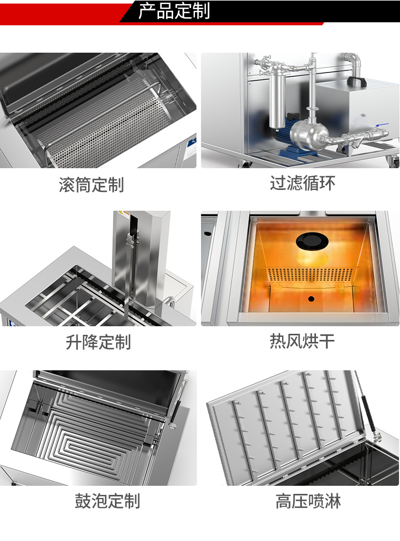 冠博仕GM144960LN冷凝超聲波清洗機 | 960L/7200W | 超聲波功能+過濾循環+冷凝功能