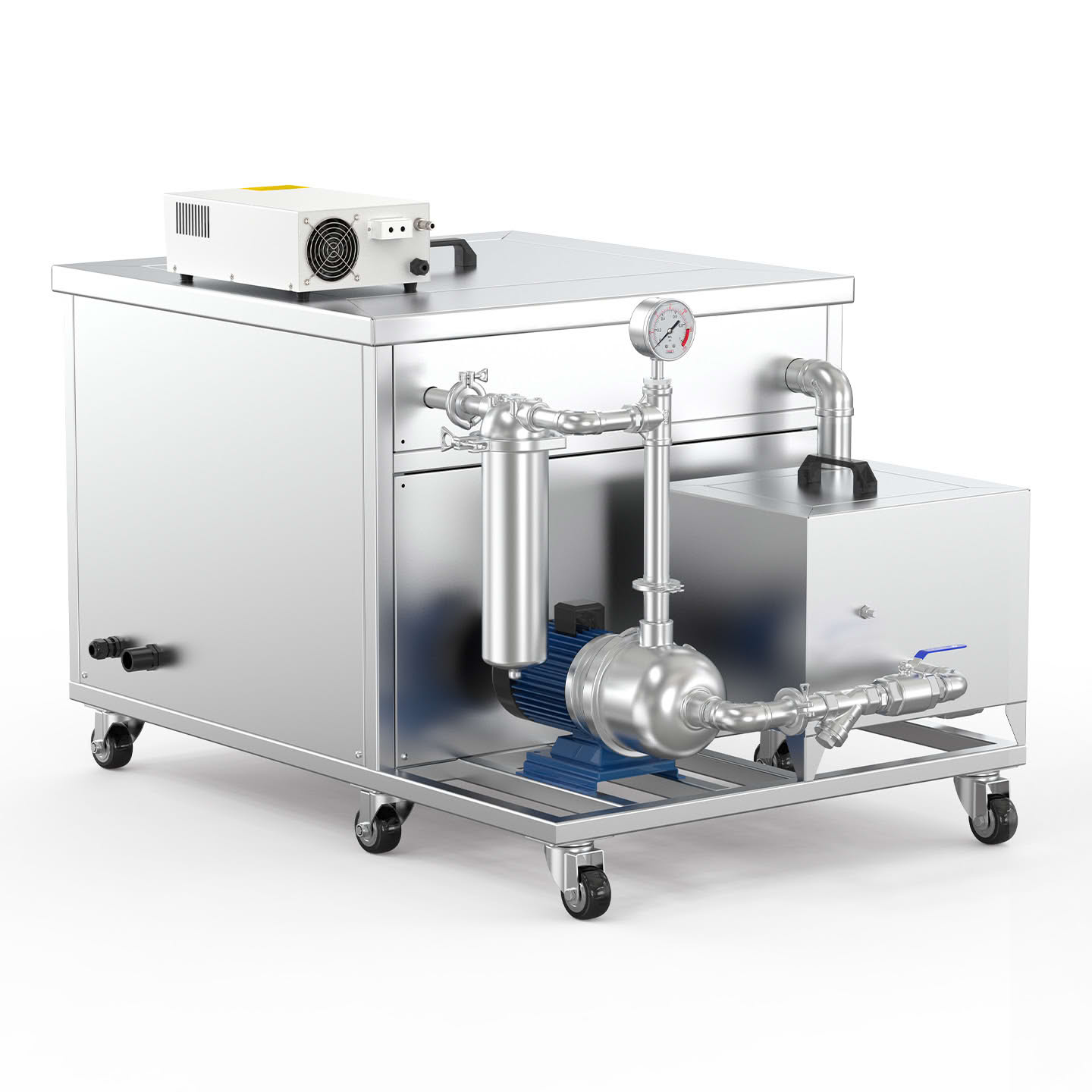 冠博仕GM1860L單槽過濾循環超聲波清洗機 | 61L/900W | 工業五金零件汽車發動機除油除銹清潔機