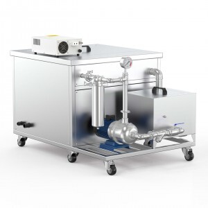 冠博仕GM48192L單槽過濾循環超聲波清洗機 | 192L/2400W | 工業除油除銹五金小工件螺絲螺母清洗機